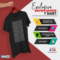 Exclusive Brown Munde T Shirt – Punjabi Adda