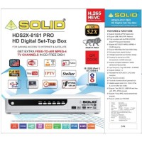 SOLID HDS2X8181PRO H265 T2MI HEVC DVBS2X FullHD FTA SetTop Box